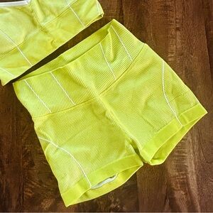 Yellow Athletic Shorts